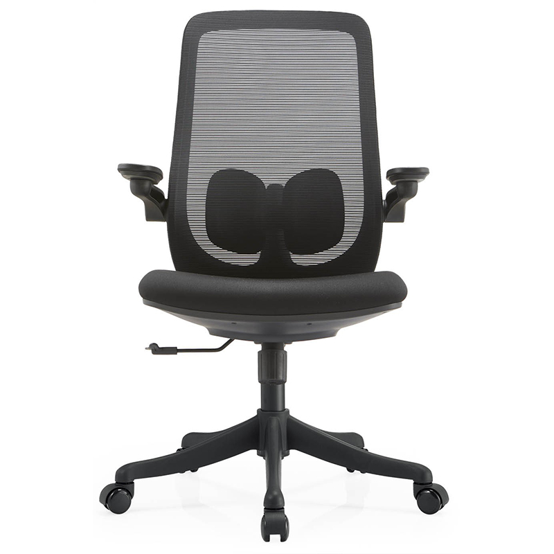 B2-M03 Czarne krzesło z siatki środkowej