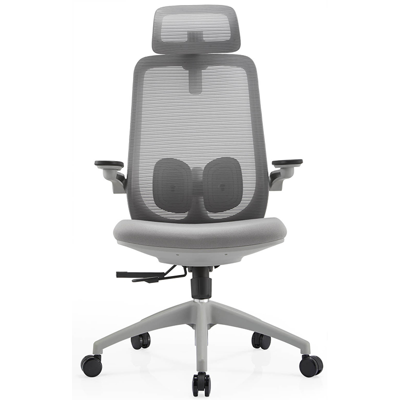 A2-H18 Gray High Back Nylon Base Chair