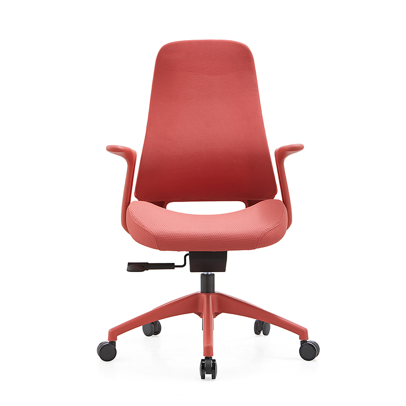 YC-66 Red Mid Back Chair