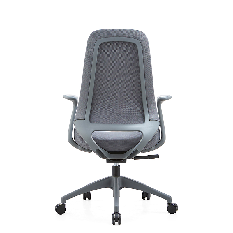 YC-65 회색 미드 백 의자