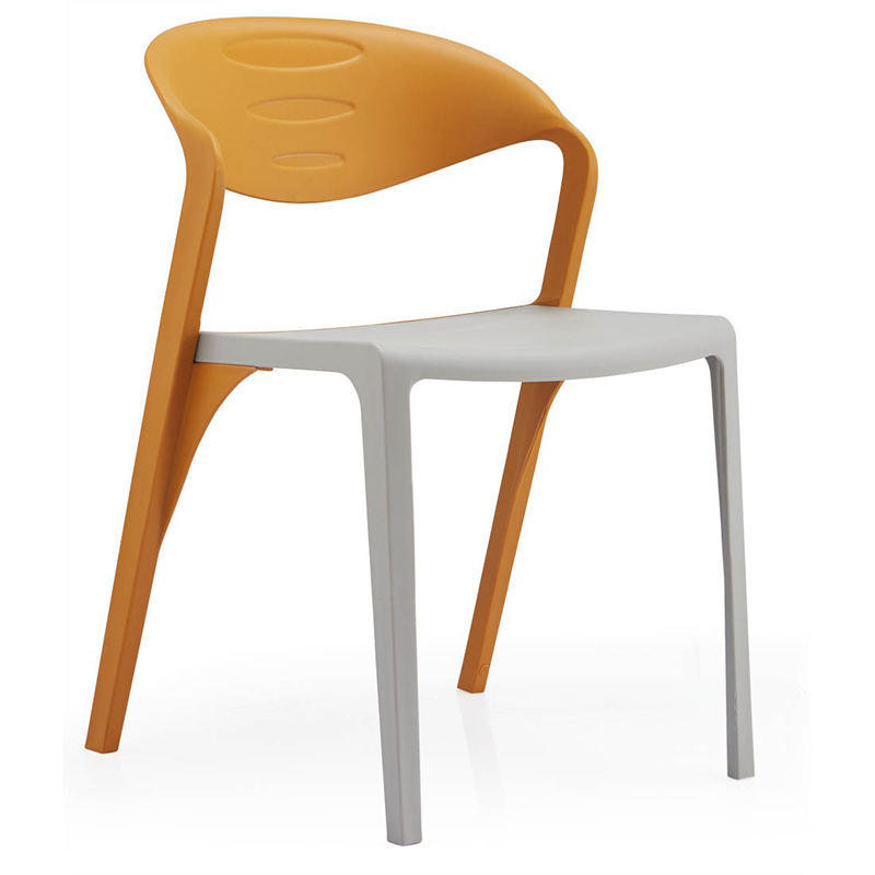 เก้าอี้ส้มพลาสติกสีส้ม YC-01