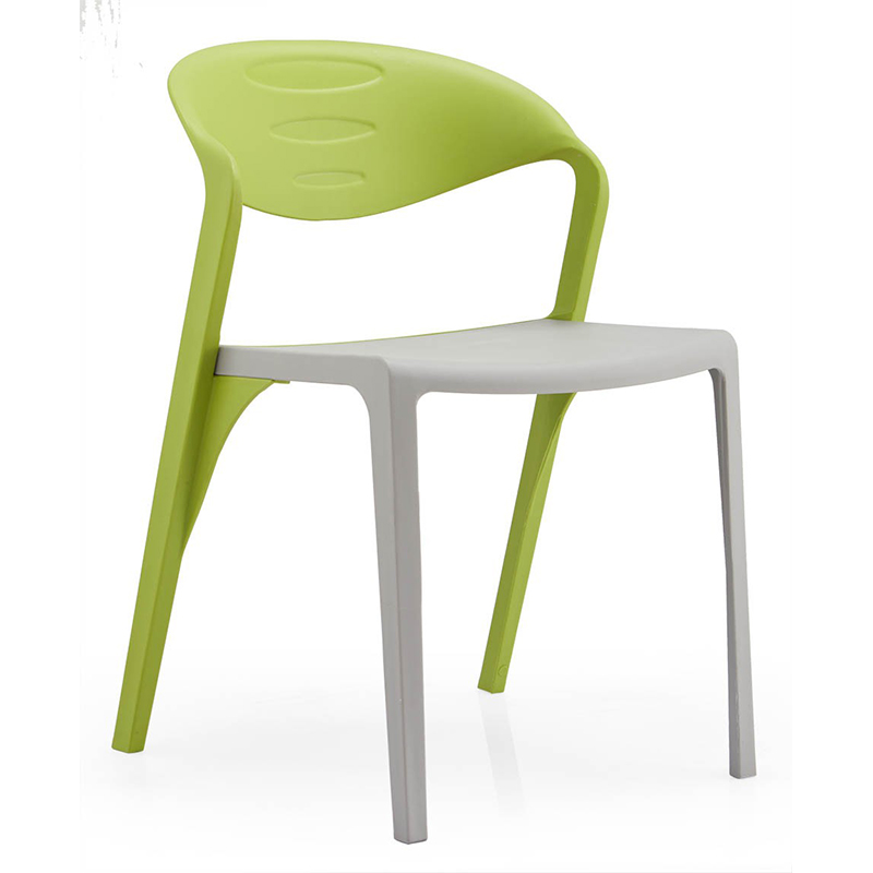 YC-011 Zielone plastikowe krzesło rekreacyjne