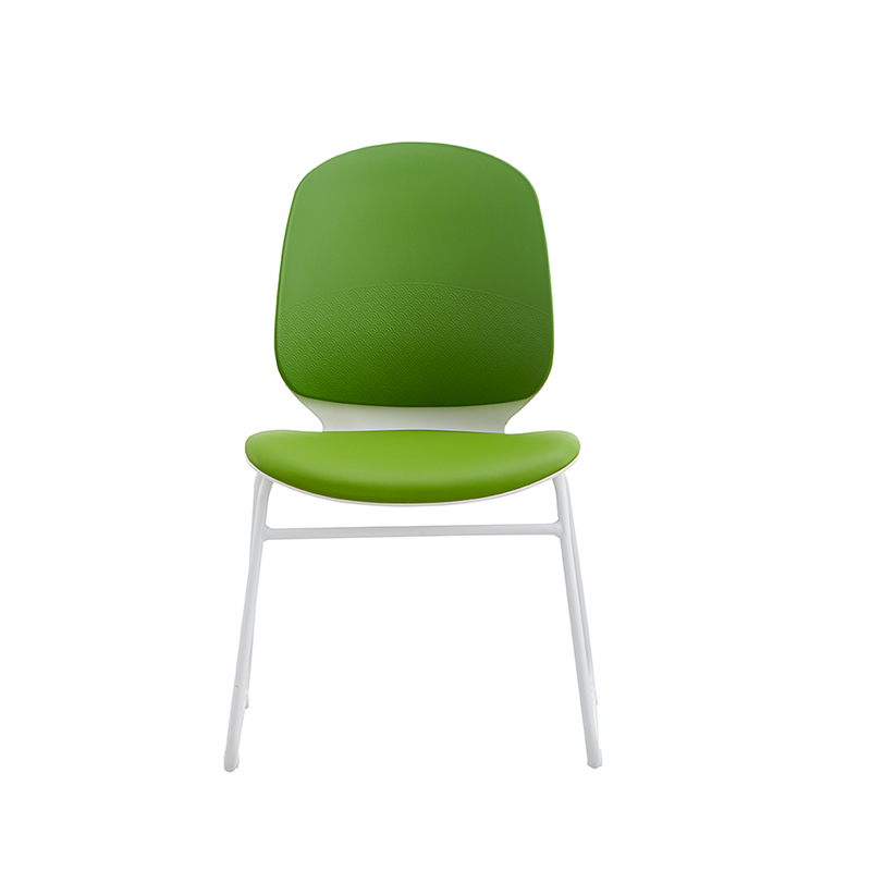 YC-592 Green Mid Back With Four Fixed Iron Base Leisure Chair