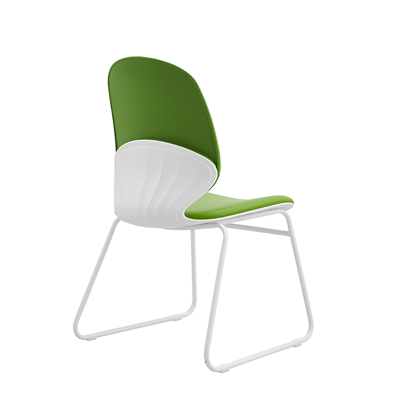 YC-590 Green Mid Back With Fixed Iron Base Leisure Chair
