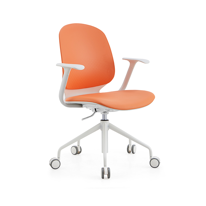 YC-53 πορτοκαλί μέση πλάτη περιστρεφόμενη καρέκλα